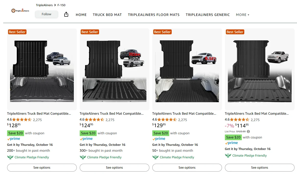 Ford F-150 Lightning 🔥TripleAliners Bed Mat Limited-Time $20 Coupon And Giveaway Winner 1760345595605-59
