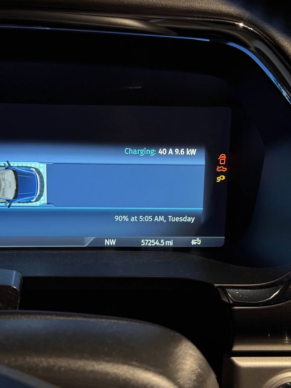 Ford F-150 Lightning Enabling charge speed on dash. 1760454974357-u