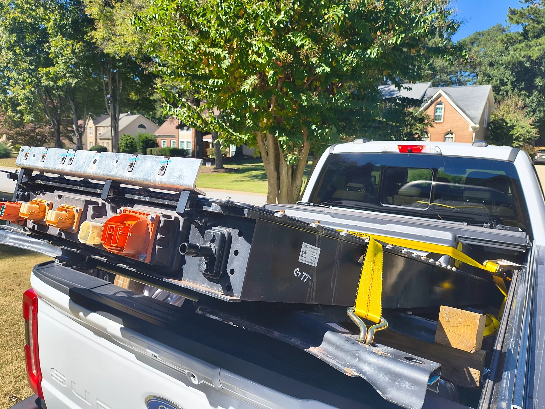 Ford F-150 Lightning SR to ER battery swap project 1000013582