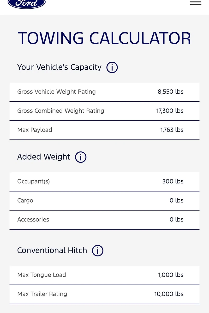 Ford F-150 Lightning 2023 Lightning Lariat towing capacity IMG_3938