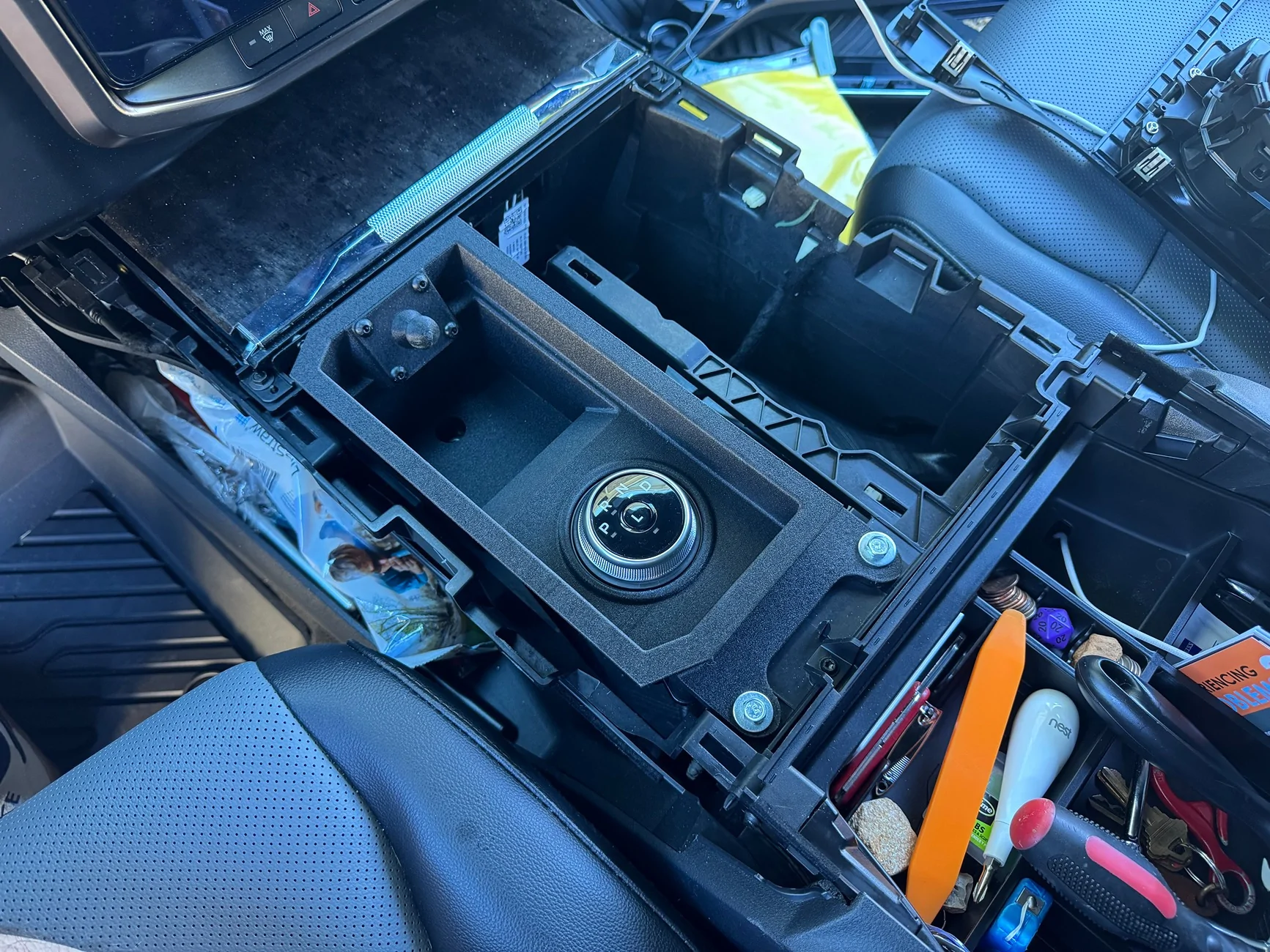 Ford F-150 Lightning Stick to Rotary Shift Knob Conversion w/ 3D Printed Rotary Shifter Holder IMG_3598