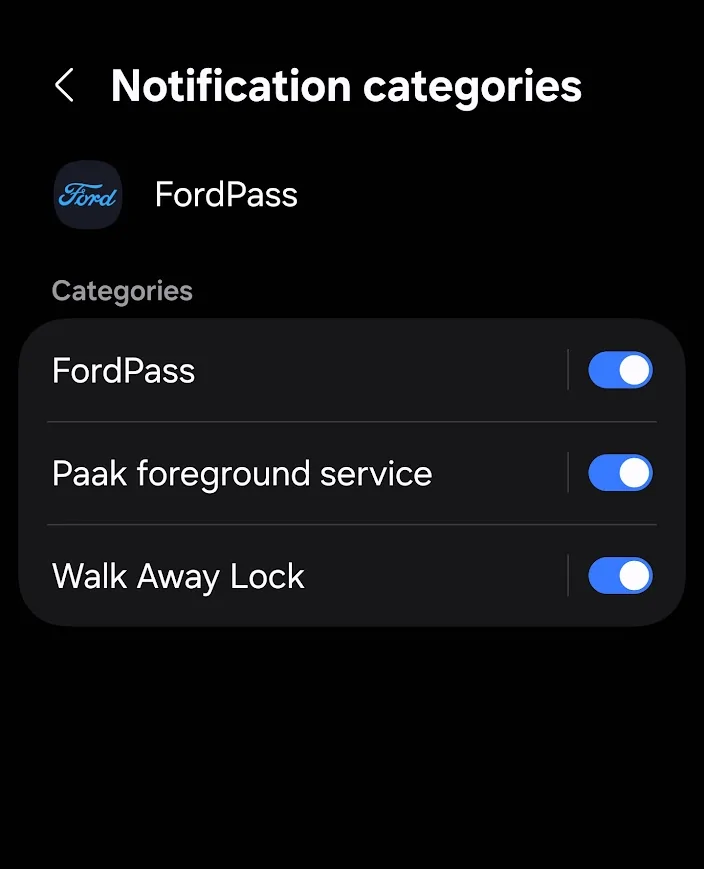 Ford F-150 Lightning FordPass APP notification - Walk Away Lock 1760709071356-k3