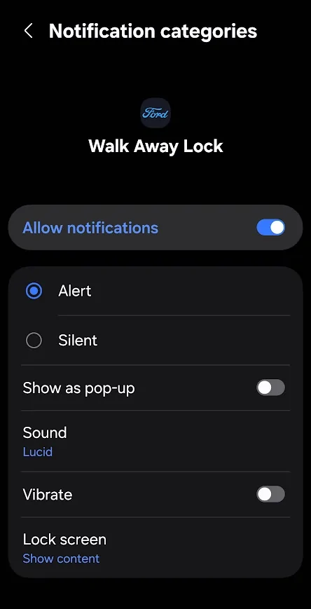 Ford F-150 Lightning FordPass APP notification - Walk Away Lock 1760709209287-i