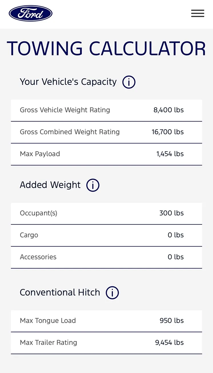 Ford F-150 Lightning 2023 Lightning Lariat towing capacity IMG_1776