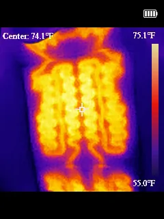 Ford F-150 Lightning Infrared pics of heated steering wheel and driver's seat (2024 Lightning Flash) IR20251020081604