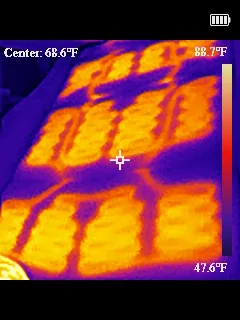 Ford F-150 Lightning Infrared pics of heated steering wheel and driver's seat (2024 Lightning Flash) IR20251020081558