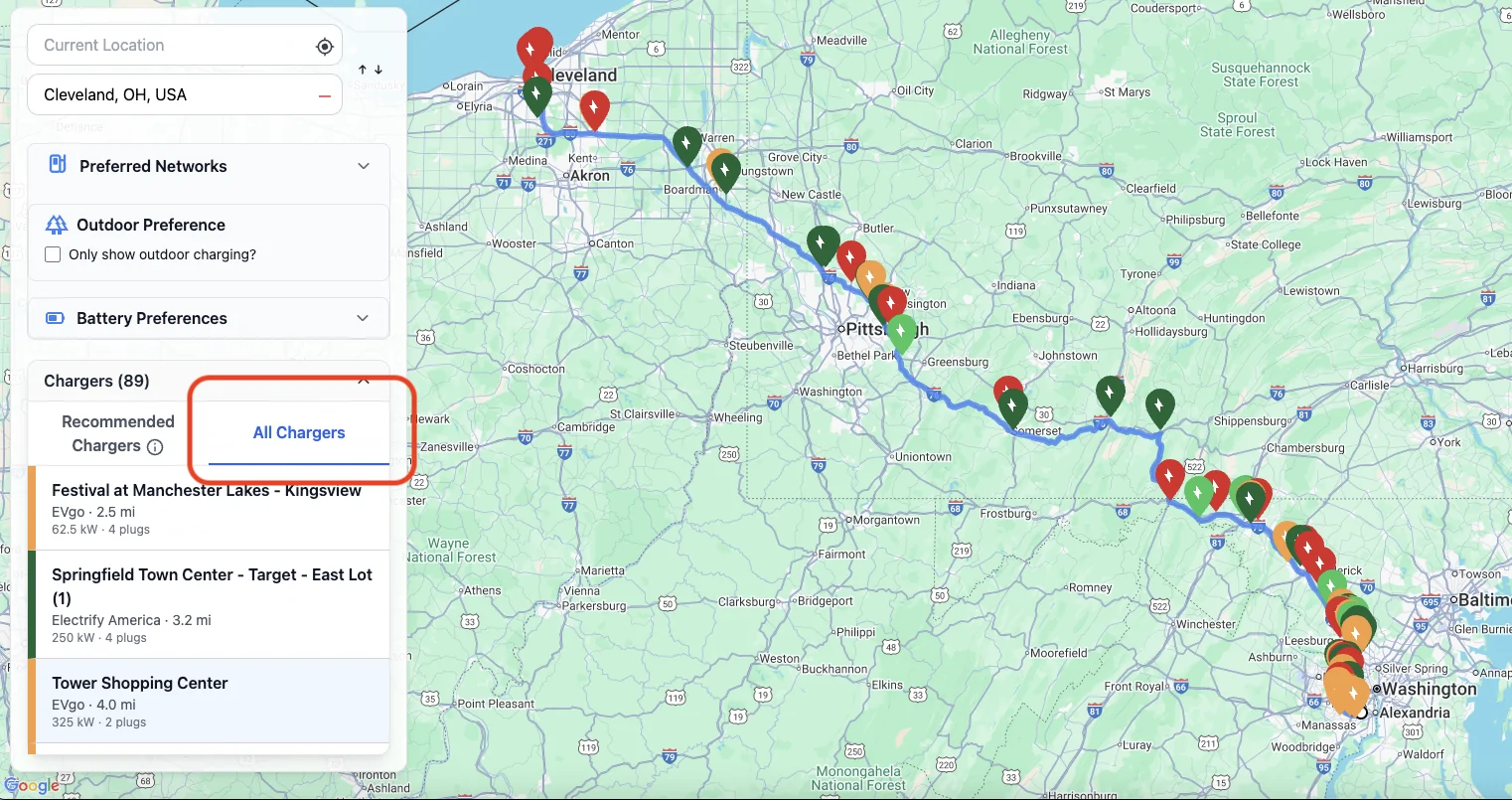 Ford F-150 Lightning New route-finding application 1761016034309-ga