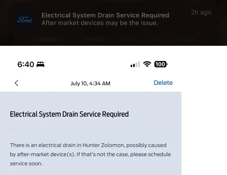 Ford F-150 Lightning Electrical System Drain Service Required 1761071605374-tg