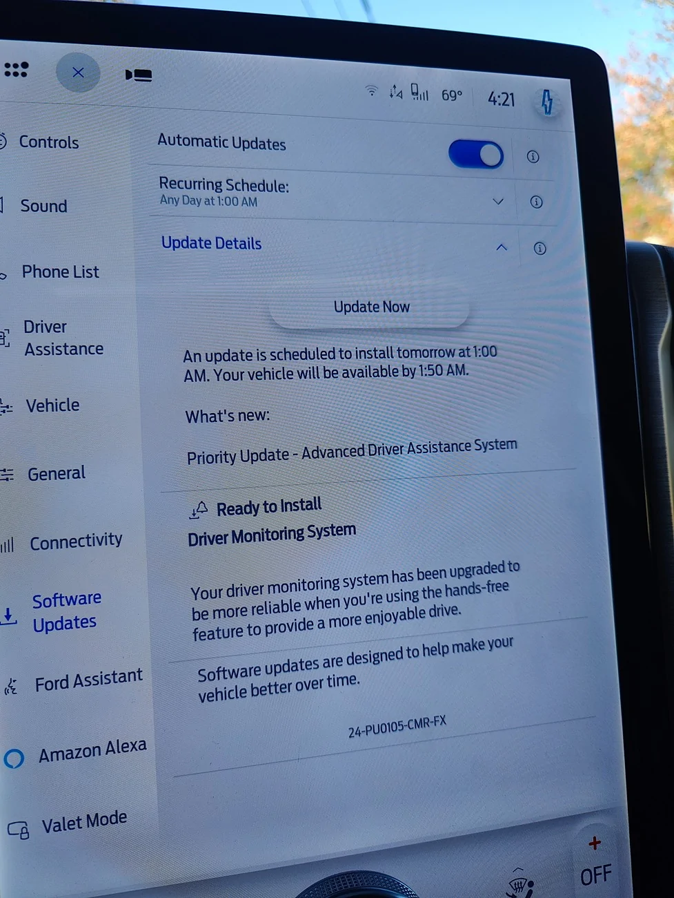 Ford F-150 Lightning First Software Update since I have owned the truck. 1000032334