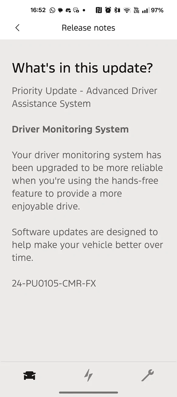 Ford F-150 Lightning First Software Update since I have owned the truck. 1000032333