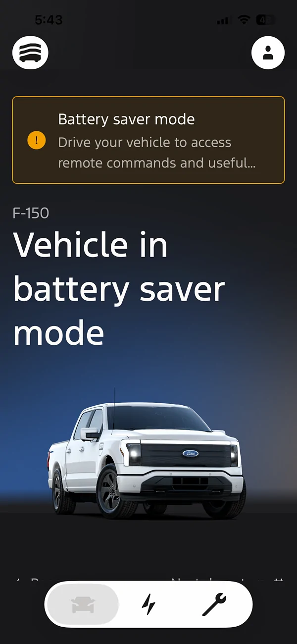 Ford F-150 Lightning "Vehicle in Battery Saver Mode" Please drive IMG_2991