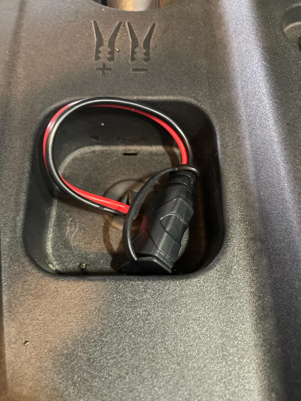 Ford F-150 Lightning Connecting battery tender 1761262746579-pb