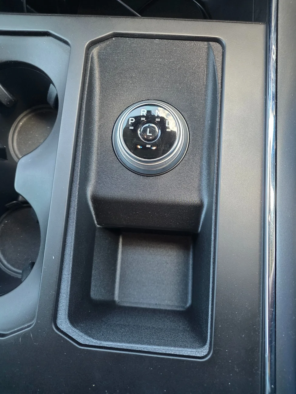 Ford F-150 Lightning Stick to Rotary Shift Knob Conversion w/ 3D Printed Rotary Shifter Holder 20251012_100147
