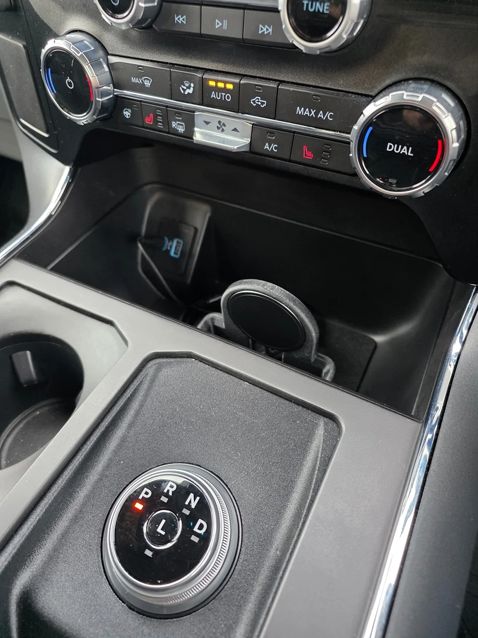 Ford F-150 Lightning Stick to Rotary Shift Knob Conversion w/ 3D Printed Rotary Shifter Holder 20251015_082037