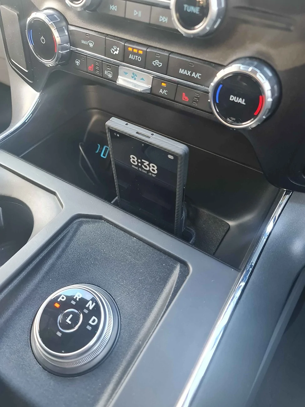 Ford F-150 Lightning Stick to Rotary Shift Knob Conversion w/ 3D Printed Rotary Shifter Holder 20251015_083815