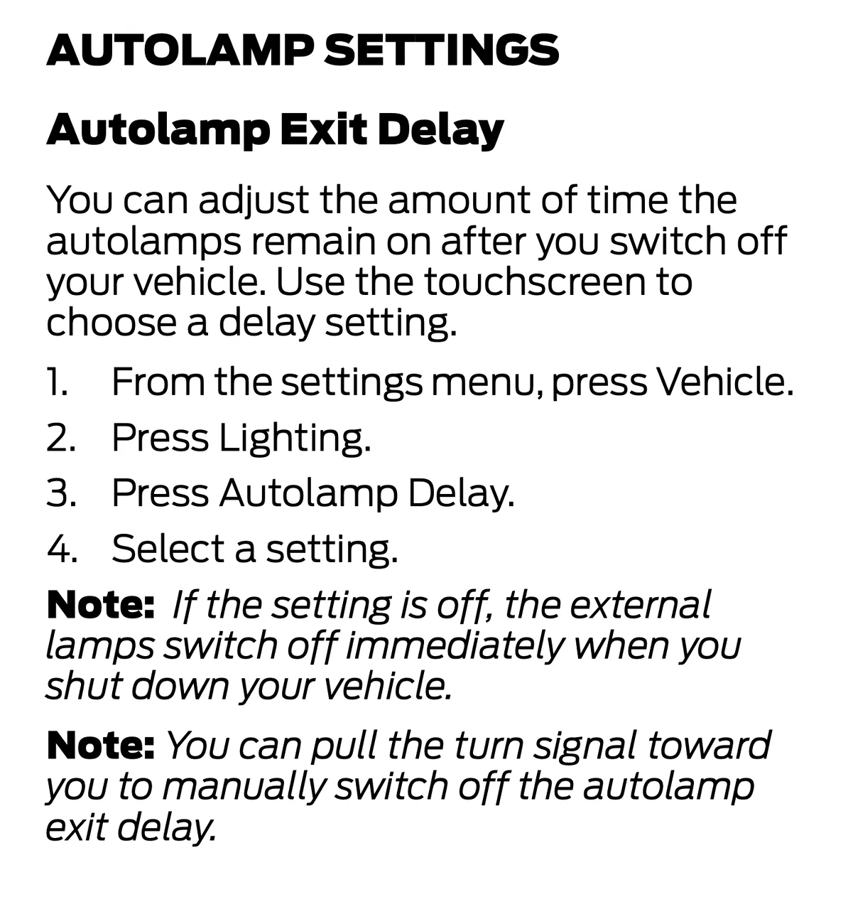 Ford F-150 Lightning Auto-off Headlights Screenshot 2025-10-24 at 09.09.08