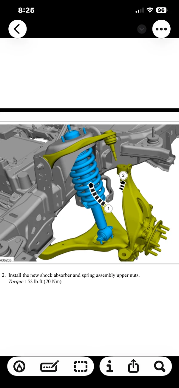 Ford F-150 Lightning Needed: torque values for the Lightning ER front and rear shock mounting bolts. IMG_4841
