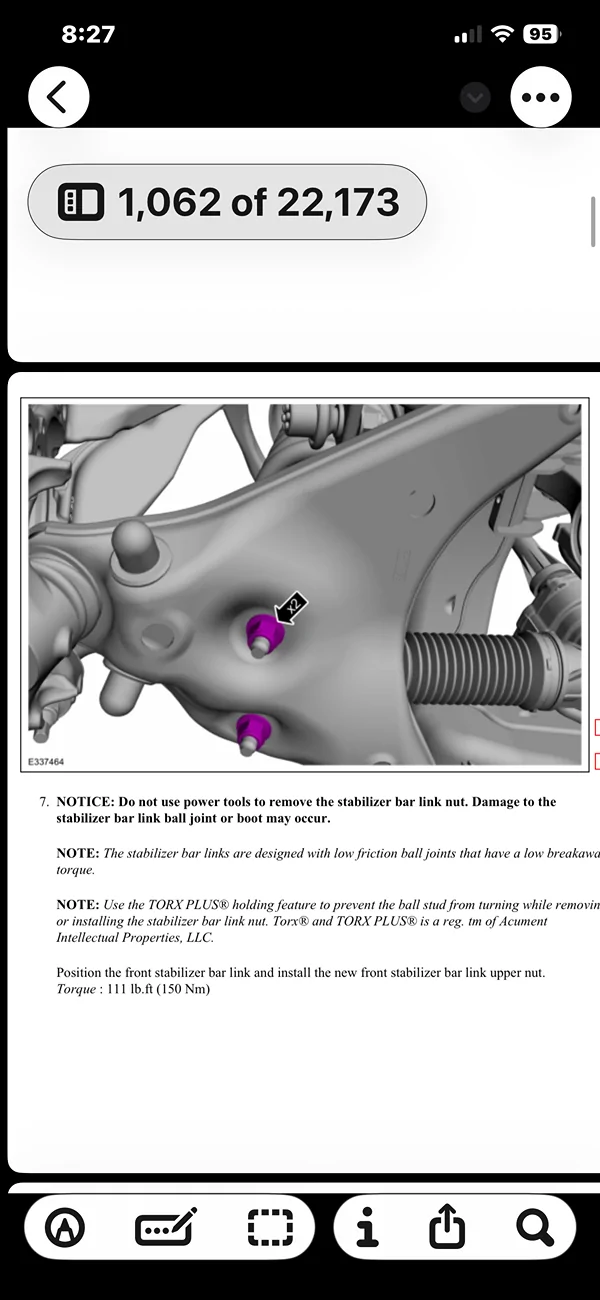 Ford F-150 Lightning Needed: torque values for the Lightning ER front and rear shock mounting bolts. IMG_4846