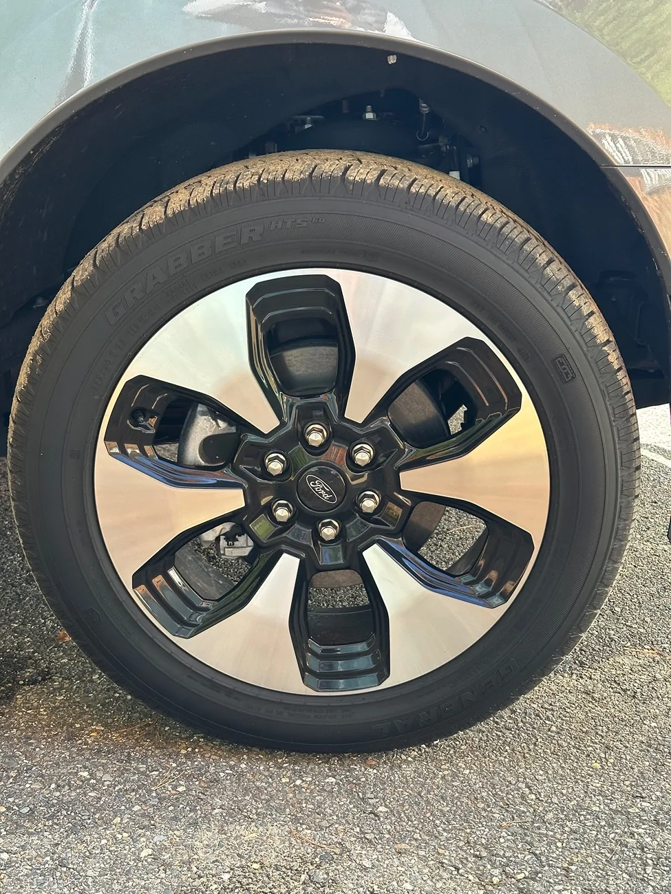 Ford F-150 Lightning Selling a set of four 2024 Platinum wheels and tires IMG_6415