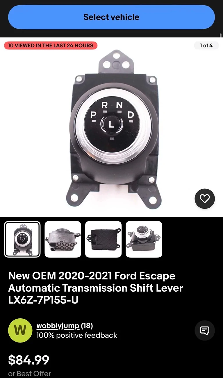 Ford F-150 Lightning Rotary Shifter Part Numbers IMG_3147