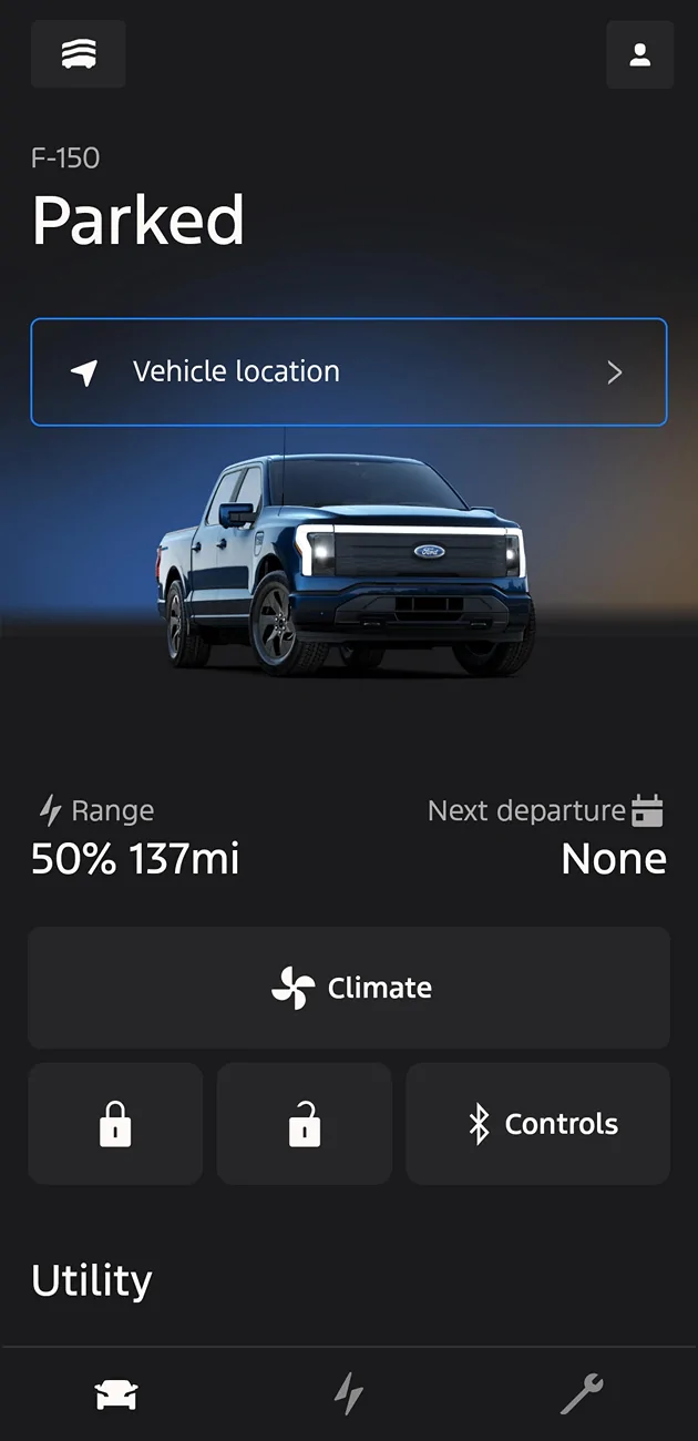 Ford F-150 Lightning Ford app v6.0.0 FKA Ford Pass, IOS & Android 1761915422227-k
