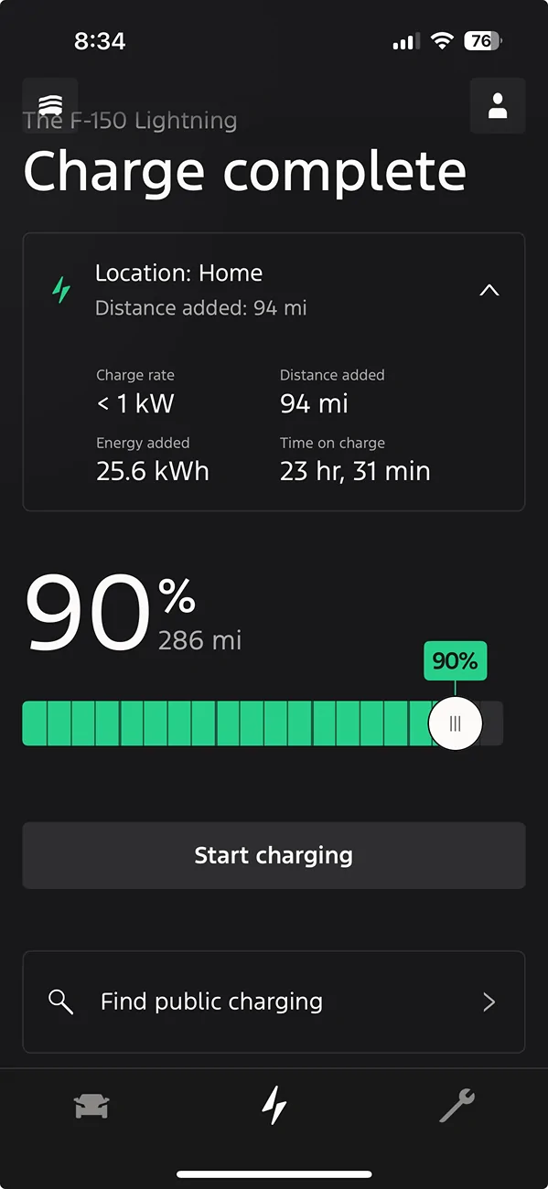 Ford F-150 Lightning Ford App update is terrible 1761917737373-tt