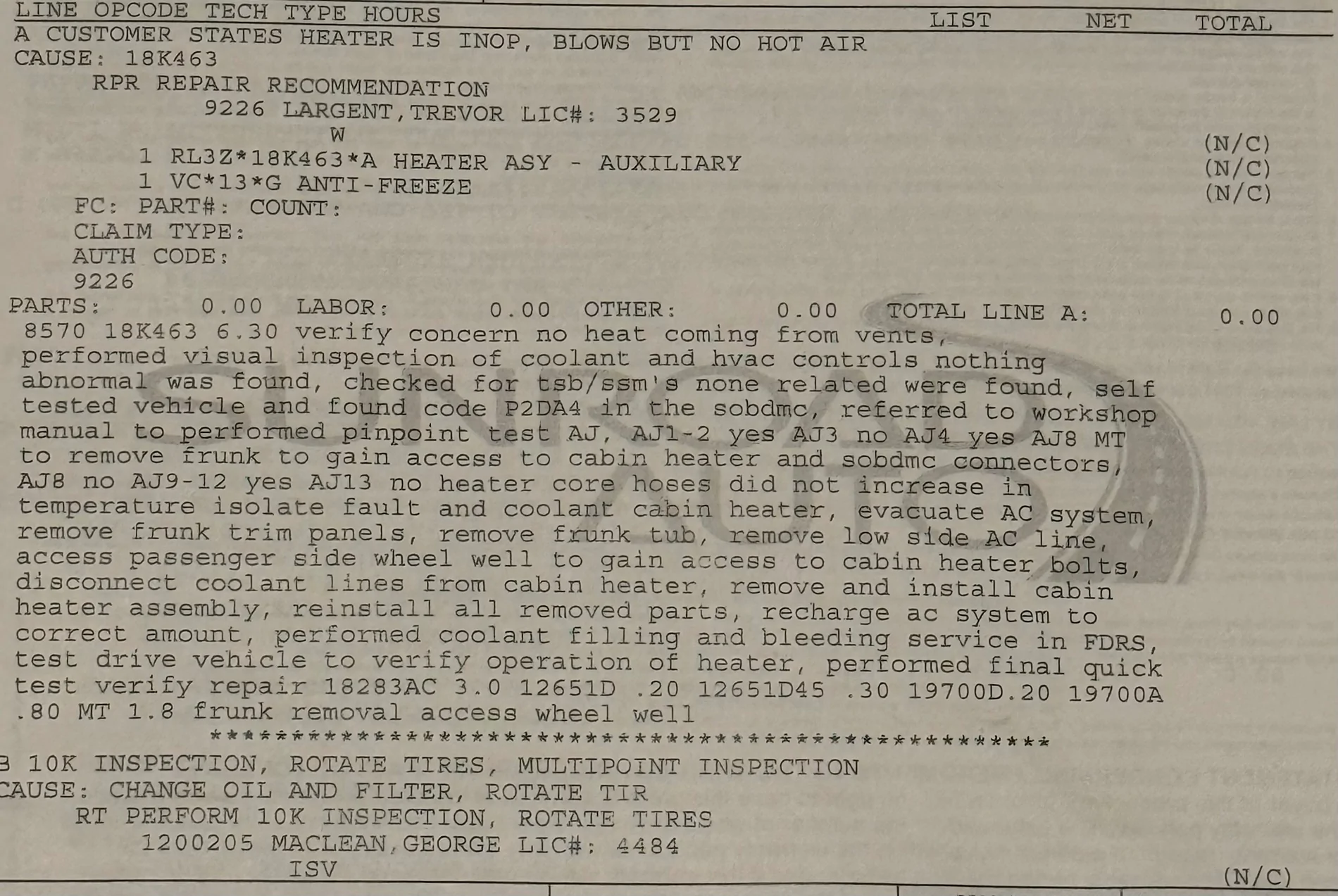 Ford F-150 Lightning No Warm Air From My Heater This Morning IMG_6241