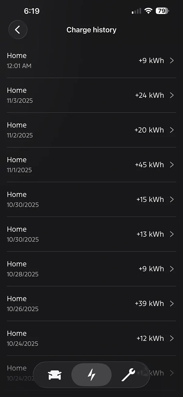 Ford F-150 Lightning My charging history questions IMG_0884