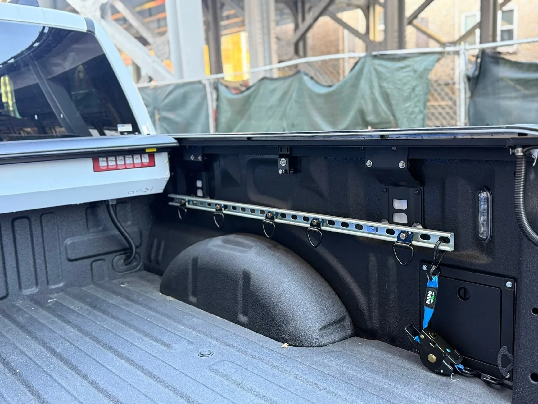 Ford F-150 Lightning Ford bed divider on rails FB_IMG_1759612251347