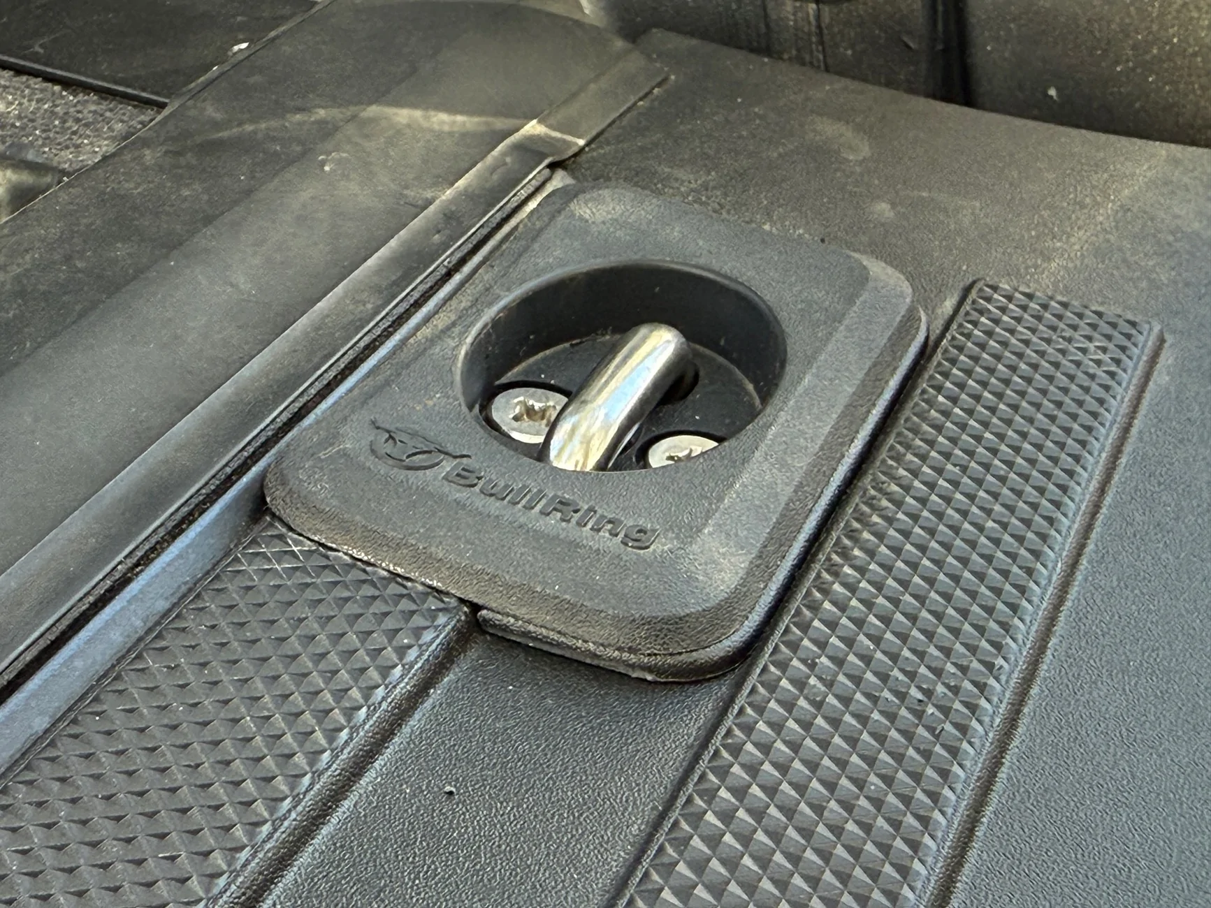 Ford F-150 Lightning Bull Ring Stake Pocket Anchors Install (front specific) IMG_6401