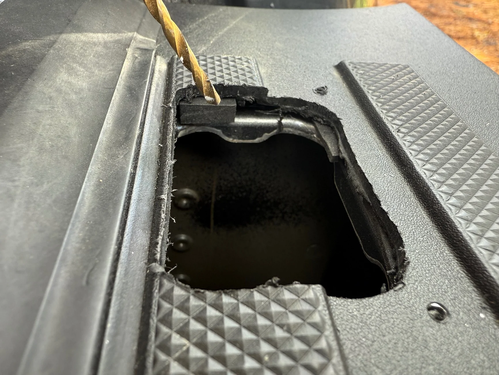 Ford F-150 Lightning Bull Ring Stake Pocket Anchors Install (front specific) IMG_6397