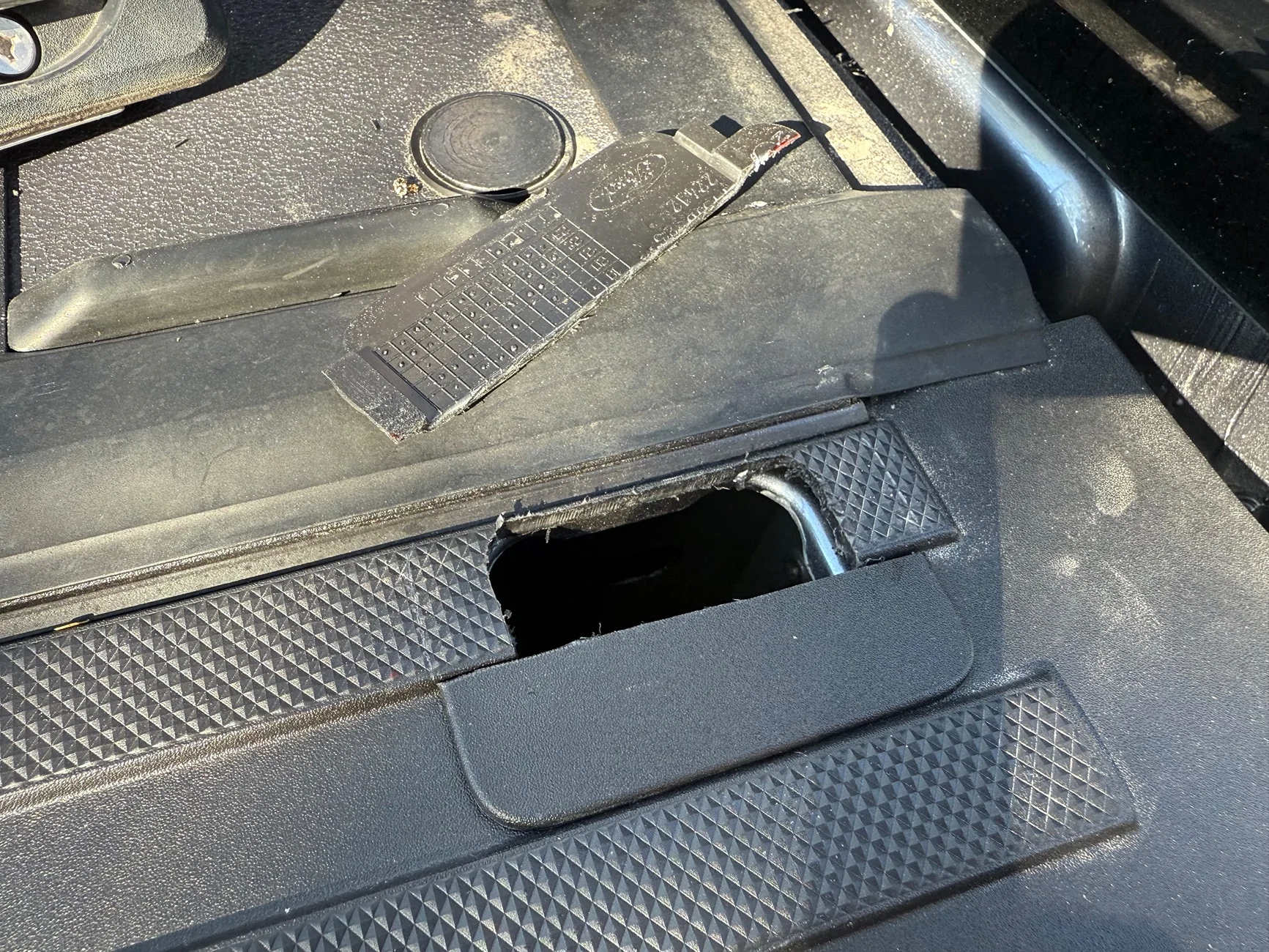 Ford F-150 Lightning Bull Ring Stake Pocket Anchors Install (front specific) IMG_6391