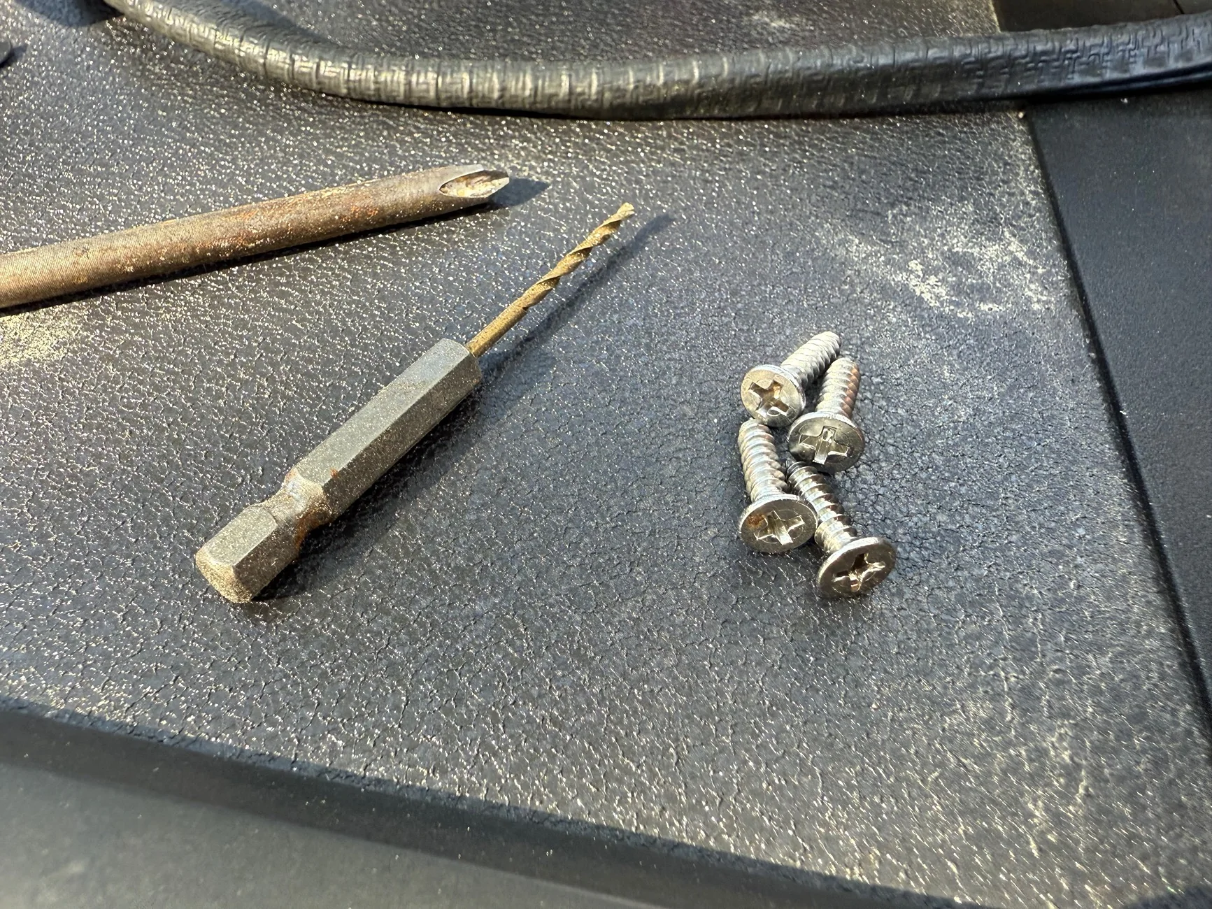 Ford F-150 Lightning Bull Ring Stake Pocket Anchors Install (front specific) IMG_6392