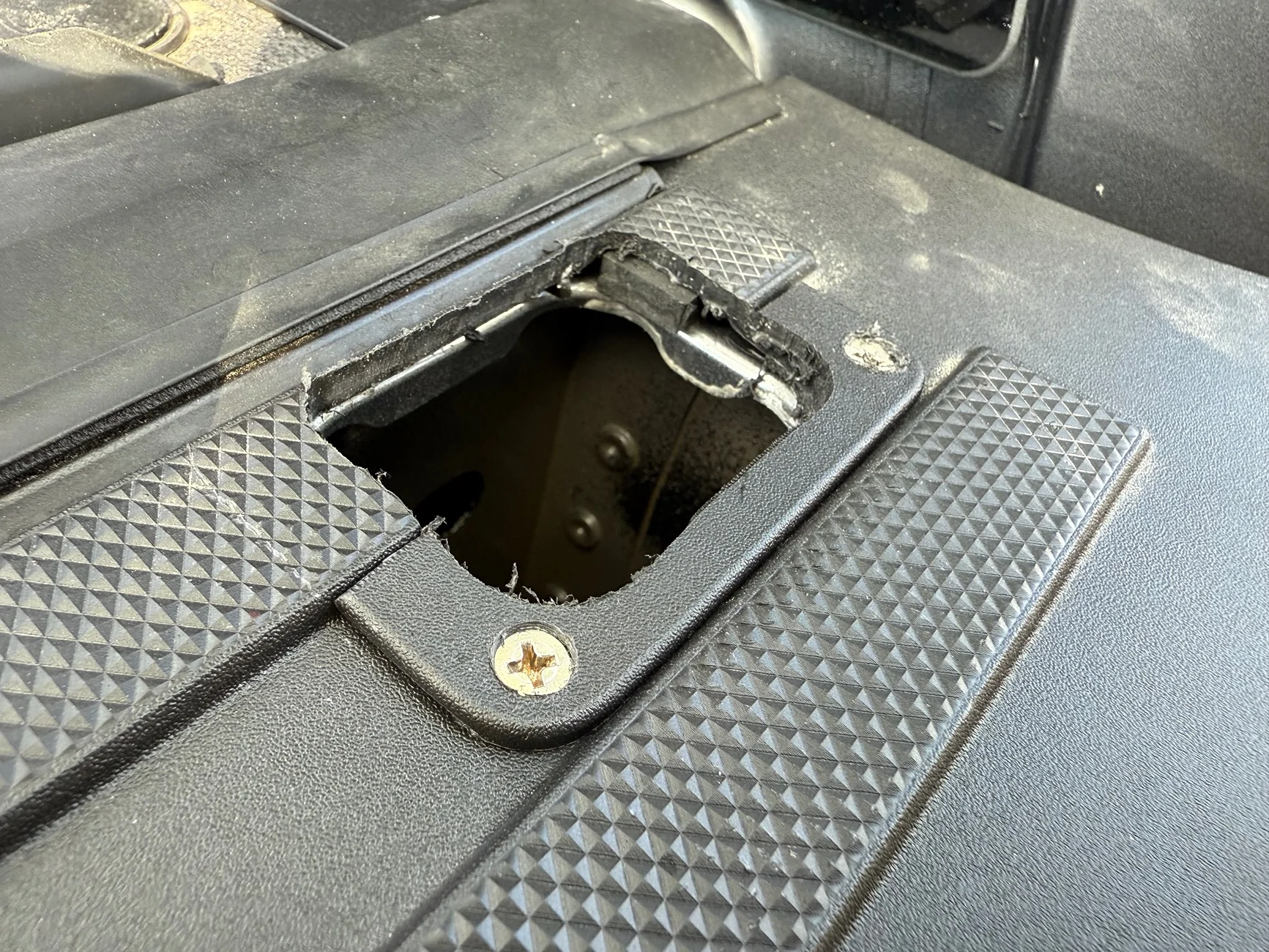 Ford F-150 Lightning Bull Ring Stake Pocket Anchors Install (front specific) IMG_6399