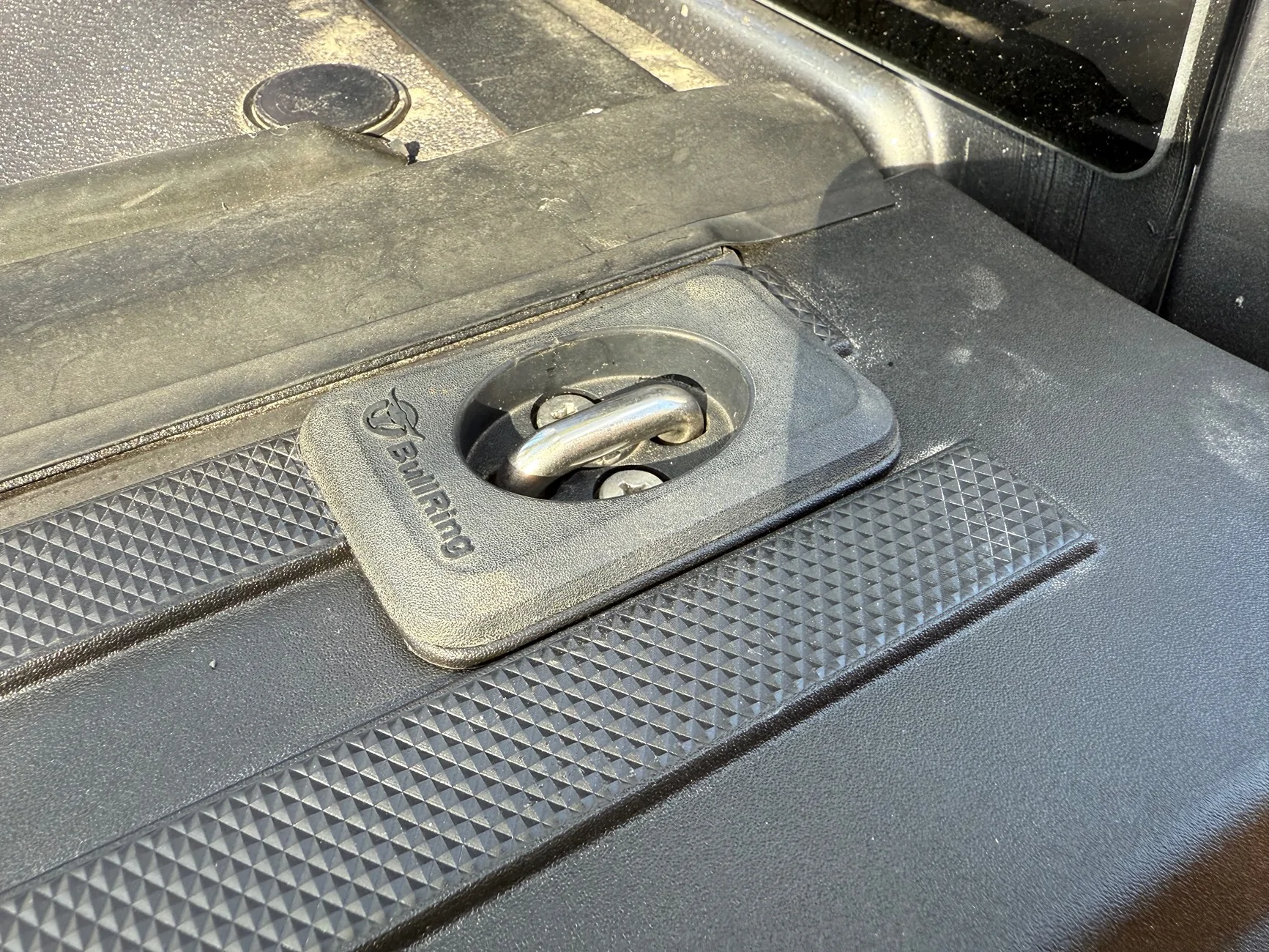 Ford F-150 Lightning Bull Ring Stake Pocket Anchors Install (front specific) IMG_6400