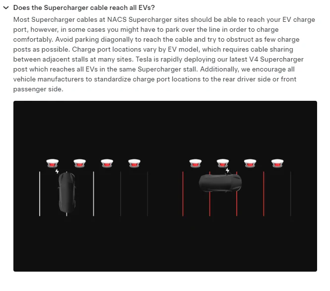 Ford F-150 Lightning Filter for specific Tesla chargers? Tesla supercharger parking