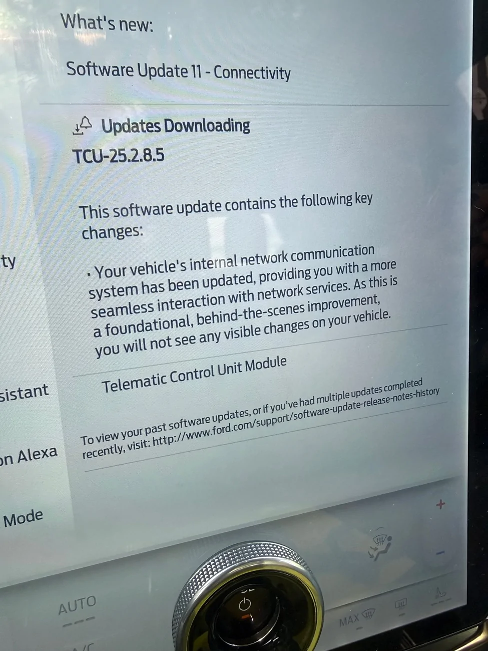 Ford F-150 Lightning SYNC Update 25.2.4.9 APIM IMG_0357