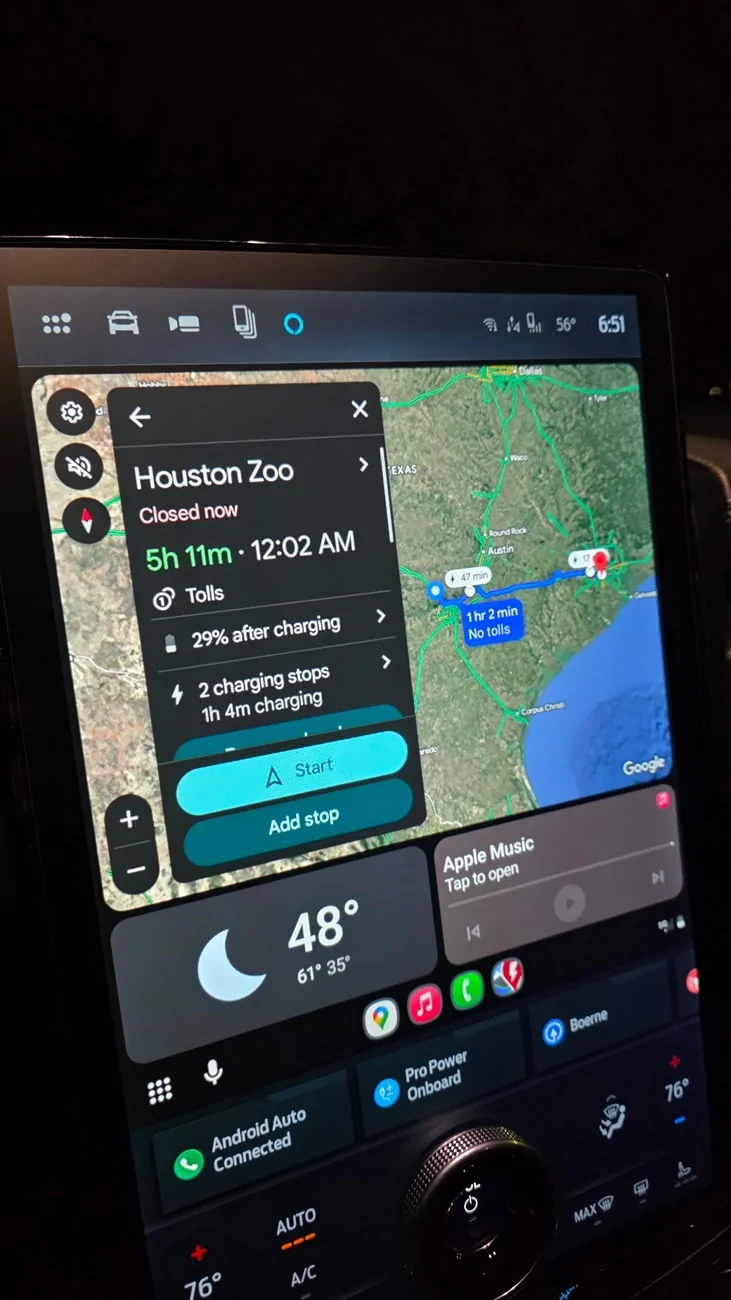 Ford F-150 Lightning Google Maps EV Routing for Android Auto Now Available for the F-150 Lightning! 8284837662909387236