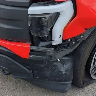 Ford F-150 Lightning Repair question -- minor collision lightning bent2