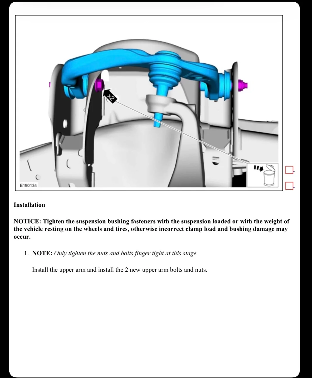 Ford F-150 Lightning Needed: torque values for the Lightning ER front and rear shock mounting bolts. IMG_5128