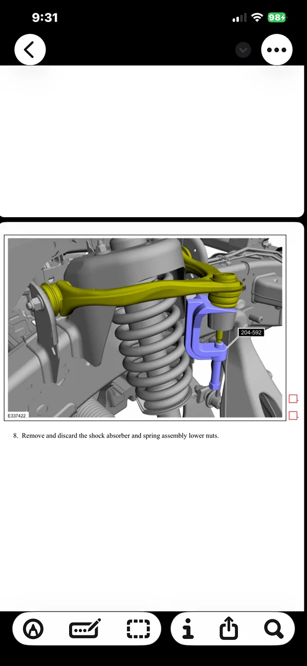 Ford F-150 Lightning Needed: torque values for the Lightning ER front and rear shock mounting bolts. IMG_5137