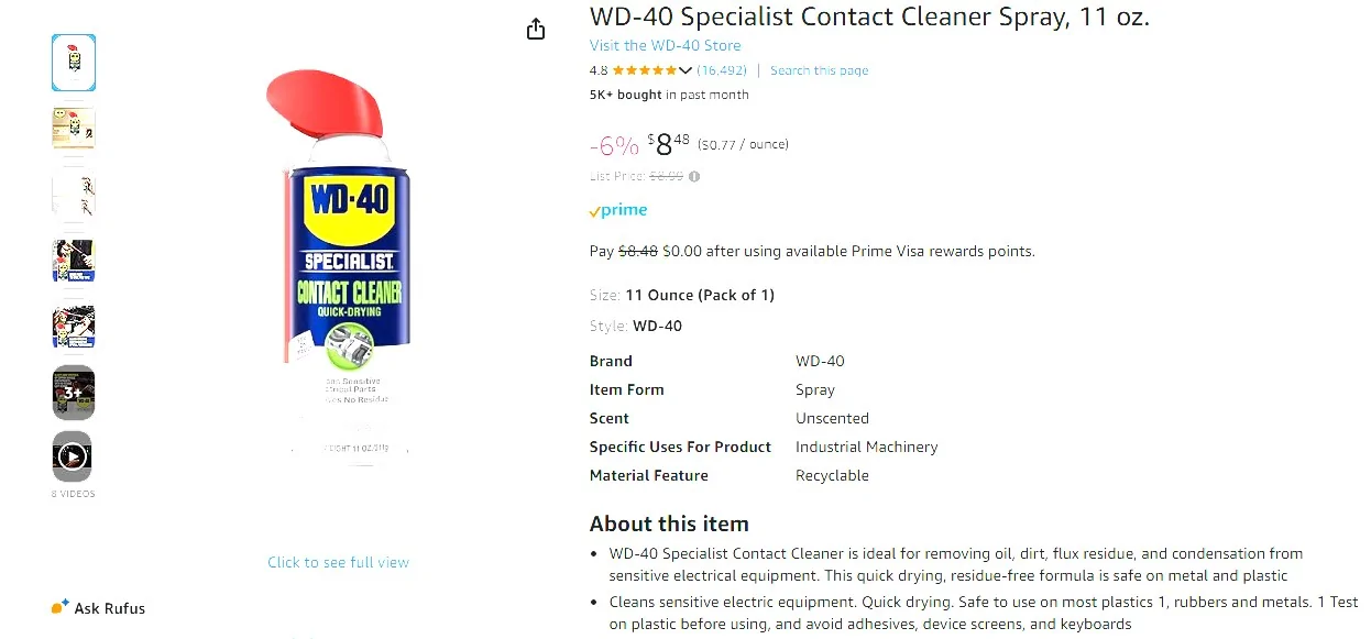 Ford F-150 Lightning Anybody use WD-40 Electrical Contact Cleaner on the Charger or truck socket Screenshot 2025-11-13 155219
