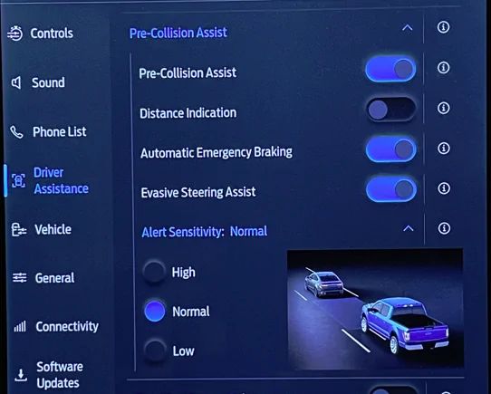 Ford F-150 Lightning Pre-collision Assist w/Automatic Emergency Braking Doesn’t Appear to Work 1763068565991-t2