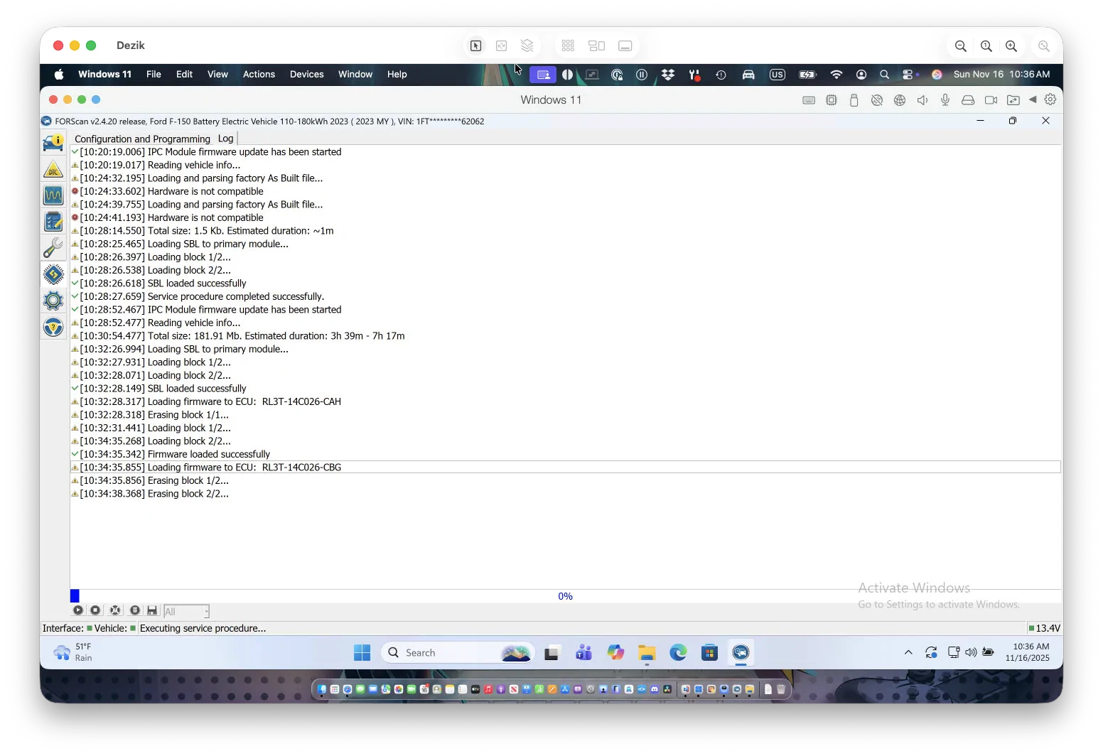 Ford F-150 Lightning Enabling charge speed on dash. Screenshot 2025-11-16 at 10.36.45 AM