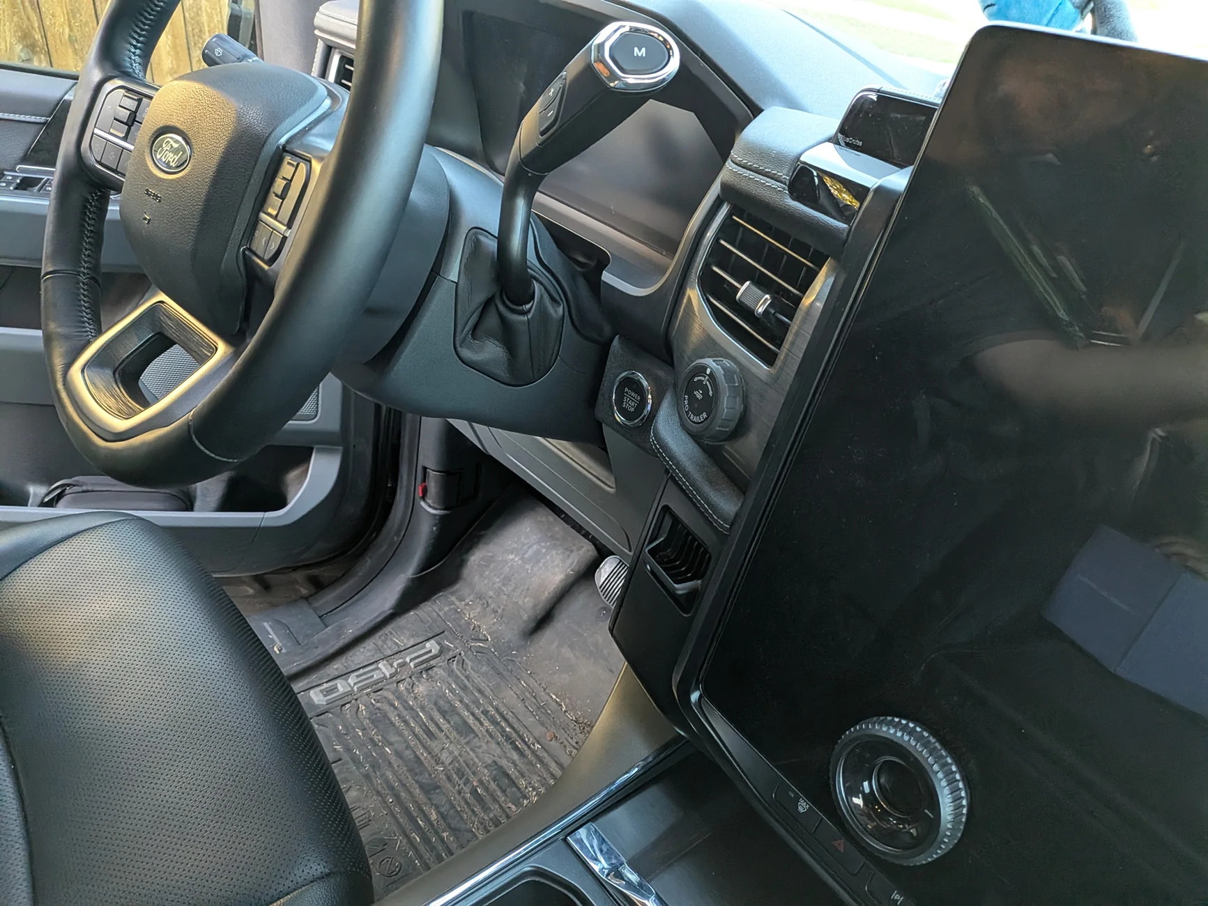 Ford F-150 Lightning Infotainment Column Shifter Conversion PXL_20251114_220216577