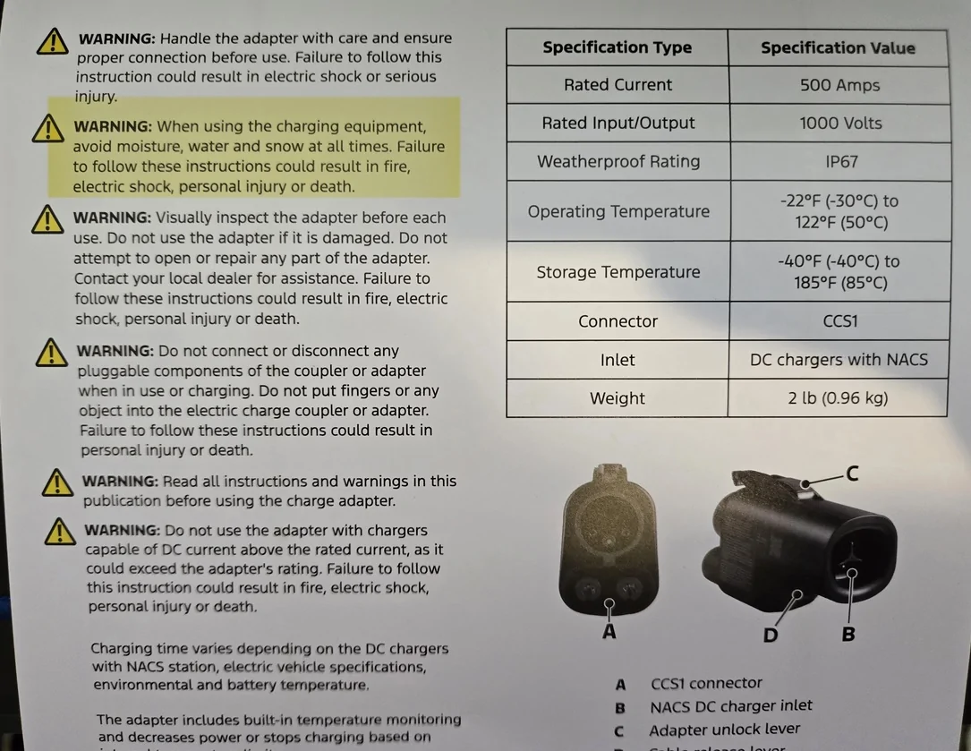 Ford F-150 Lightning Ford can keep their Charge Port Weather Kit warnings
