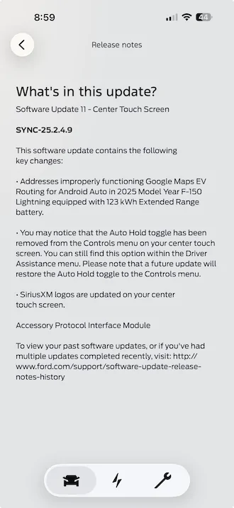 Ford F-150 Lightning No EV routing in Google maps 1763745880879-s4