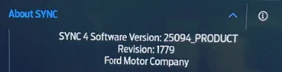Ford F-150 Lightning SYNC Update 25.2.4.9 APIM 1763773737522-f