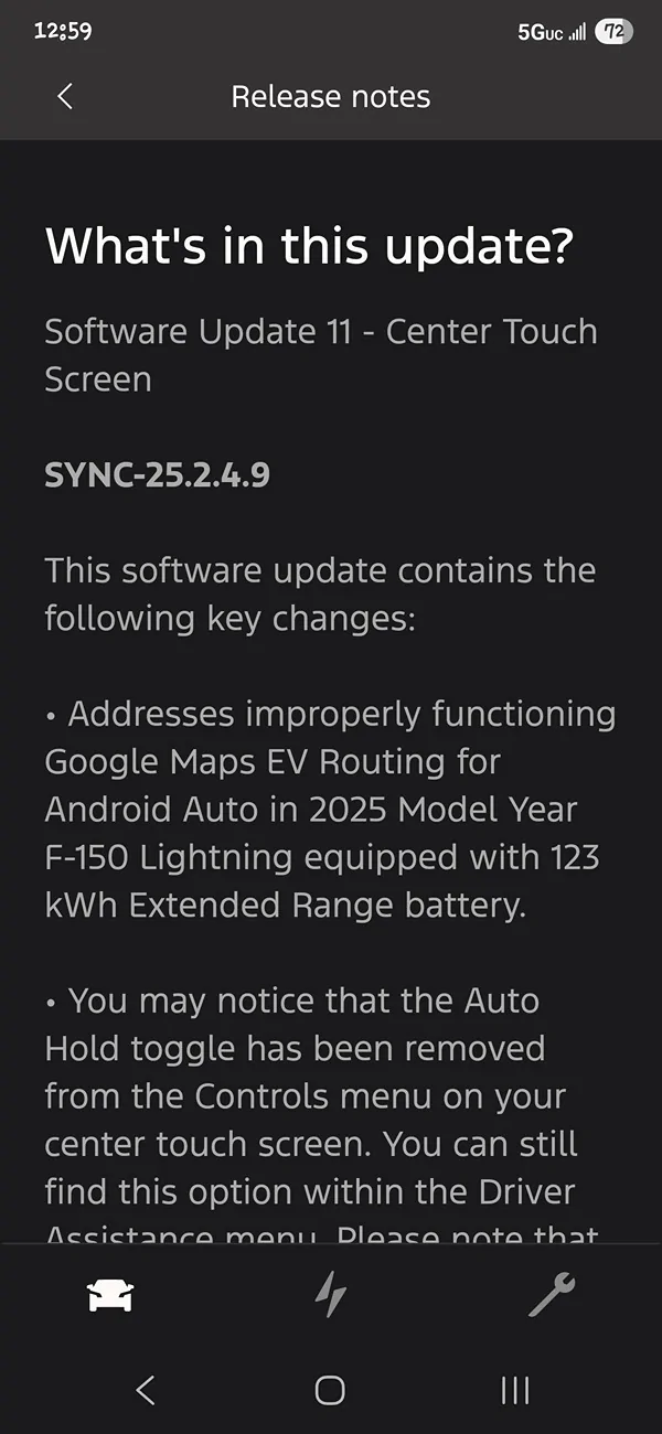 Ford F-150 Lightning No EV routing in Google maps 1000023730