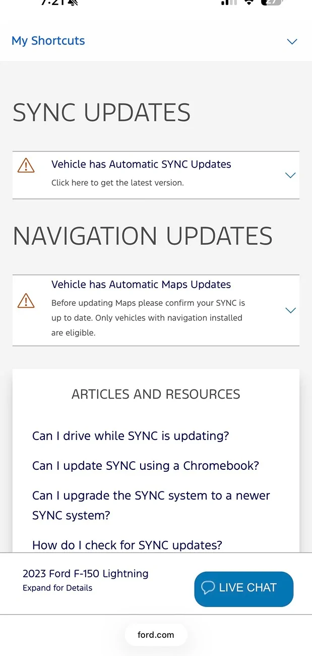 Ford F-150 Lightning Ford.com shows pending updates but FordPass app does not IMG_4258